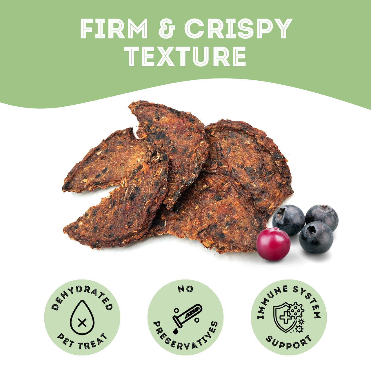 Premium Dehydrated Salmon, Cranberry & Blueberry Treat
