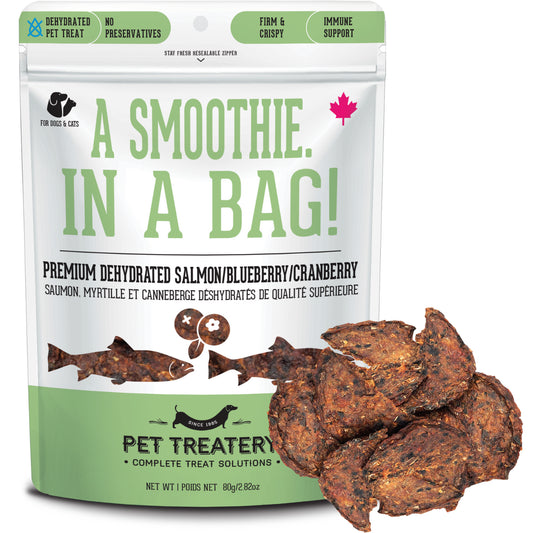 Premium Dehydrated Salmon, Cranberry & Blueberry Treat
