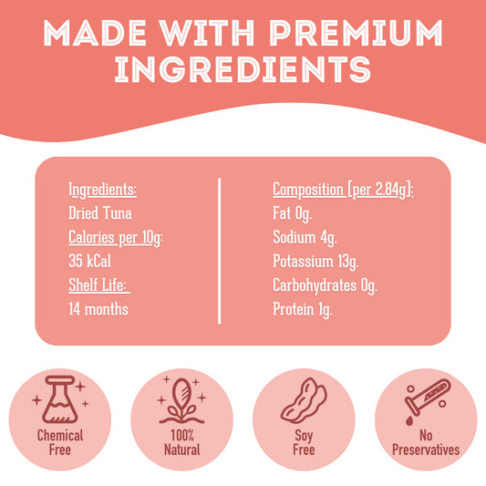 Premium Freeze Dried Tuna Flakes Treat
