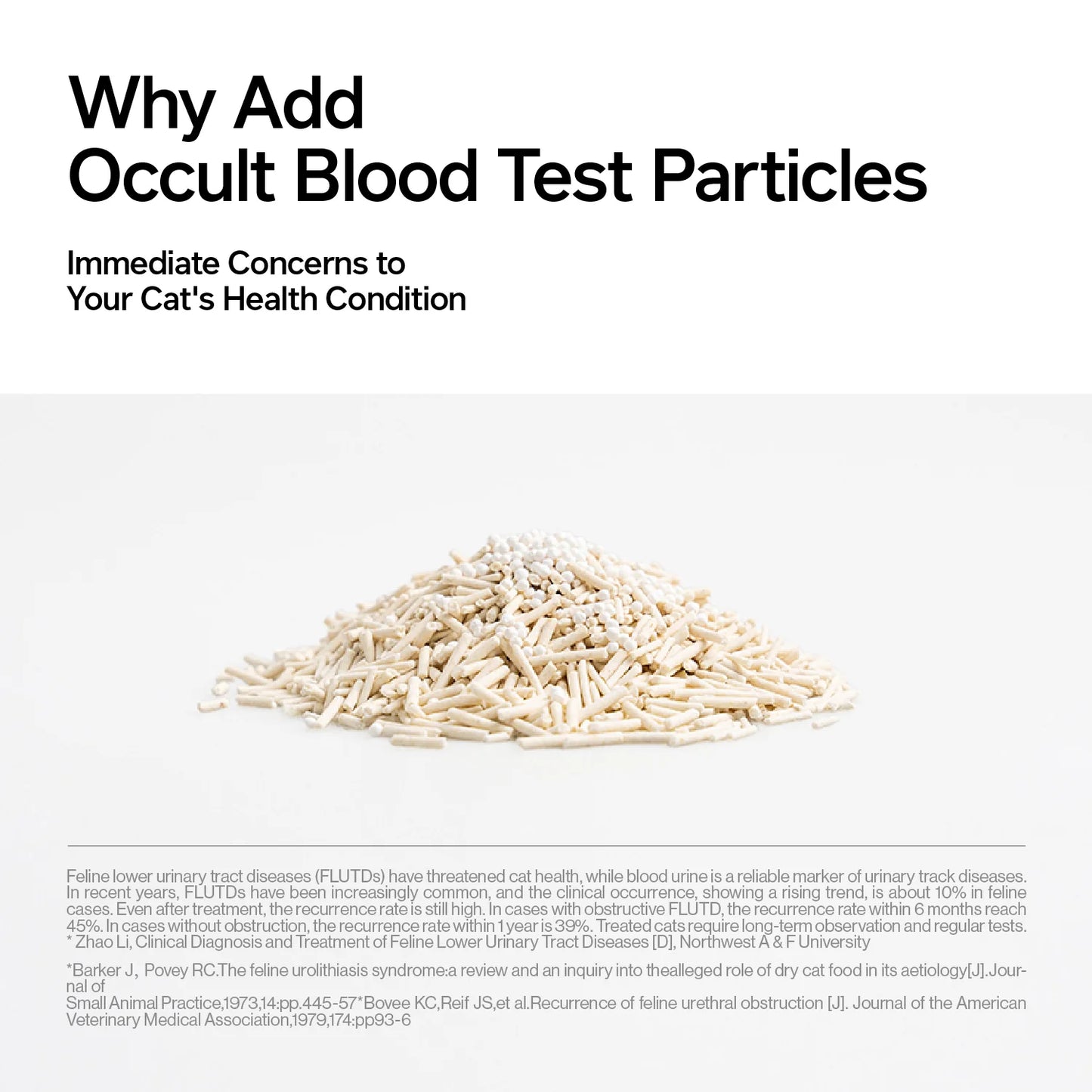 Tofu Cat Litter Occult Blood Test Particles