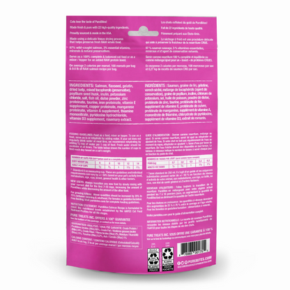 Salmon Raw Freeze-Dried Recipe Food
