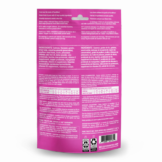 Salmon Raw Freeze-Dried Recipe Food